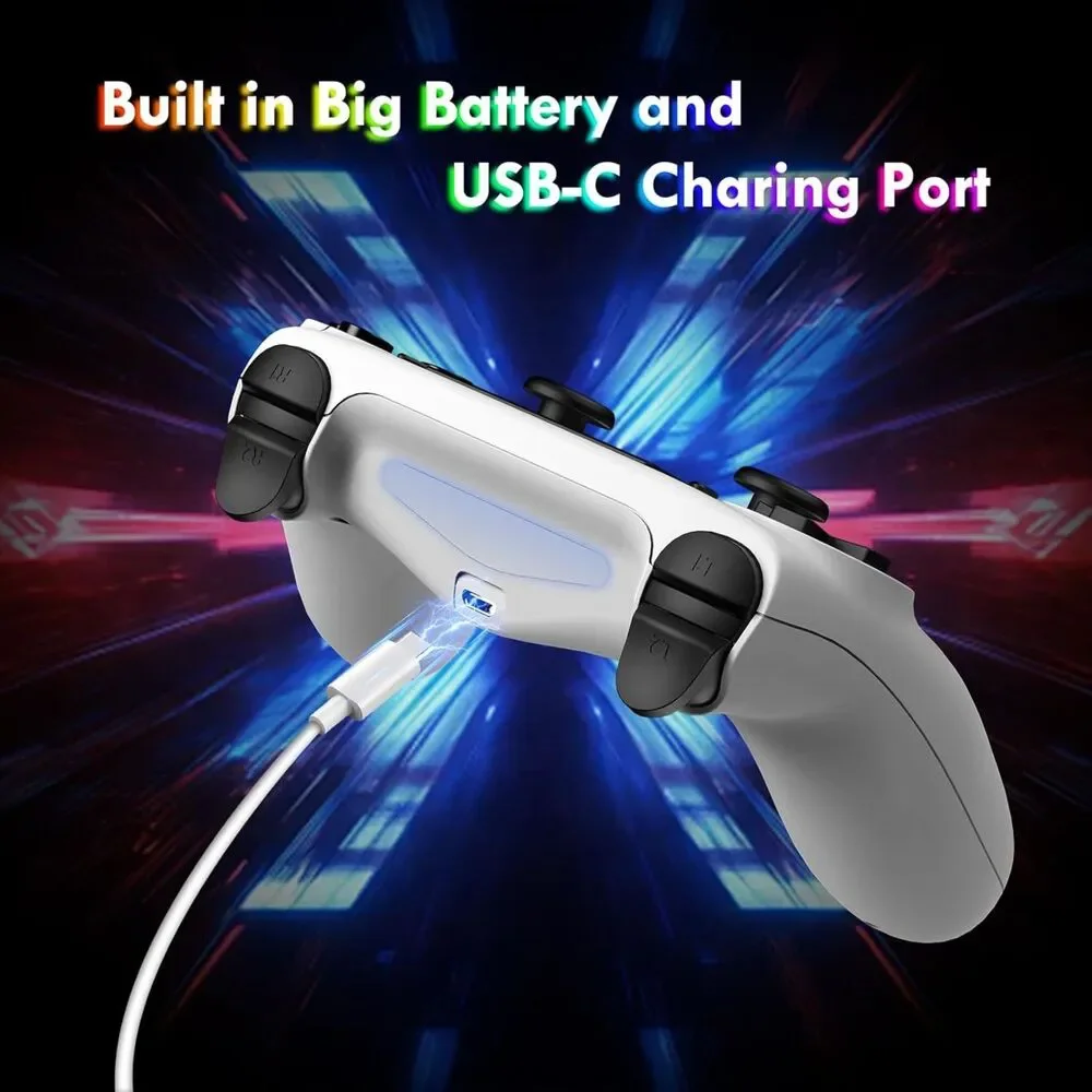 INCOMPLETE Pack Wireless Controller for PlayStation4 PC 1000mAh Battery, RGB